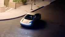 Tesla Cybercab Golden Two-Seater Robotaxi